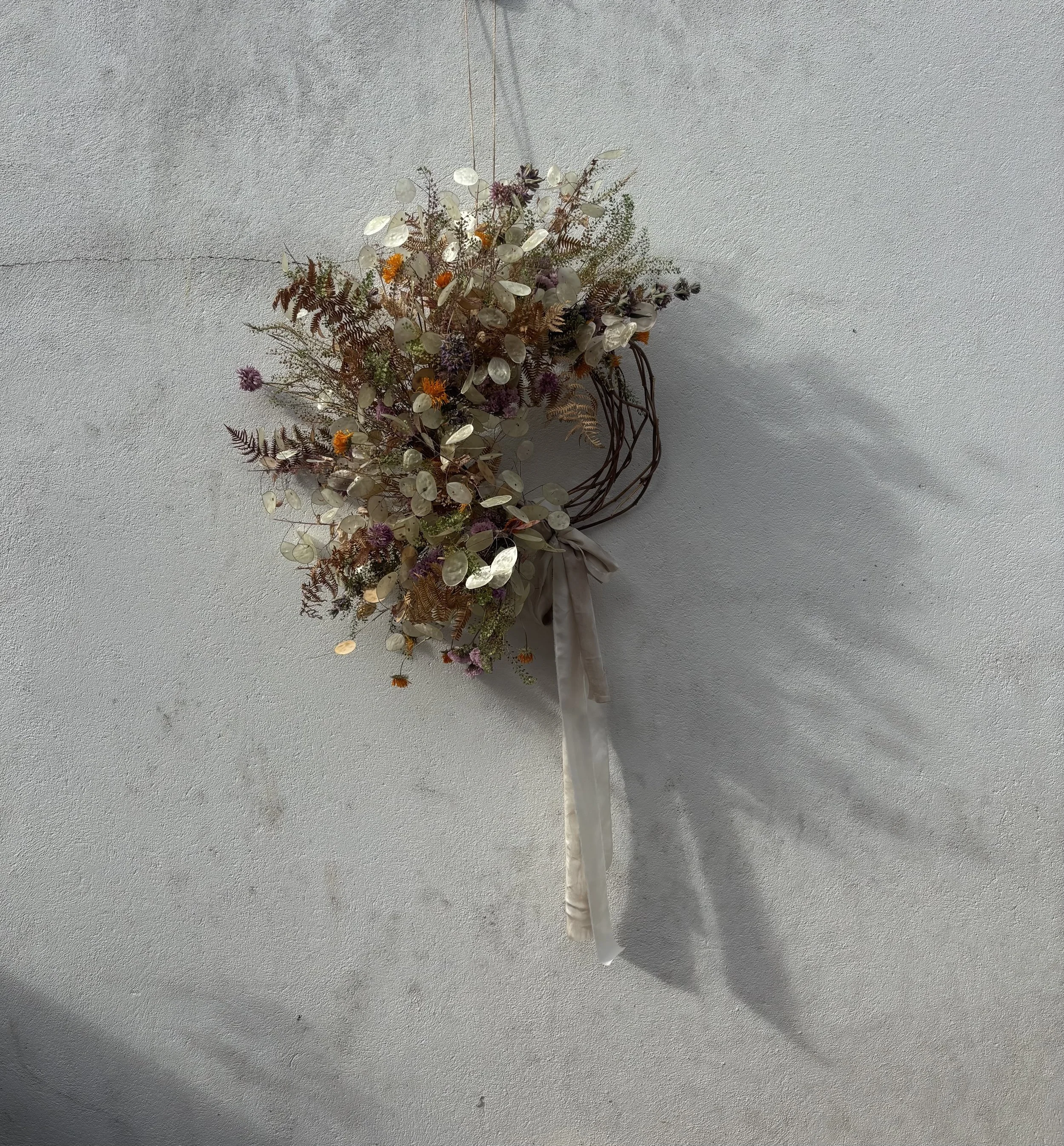 Autumn Everlasting Flower Wreath Workshop