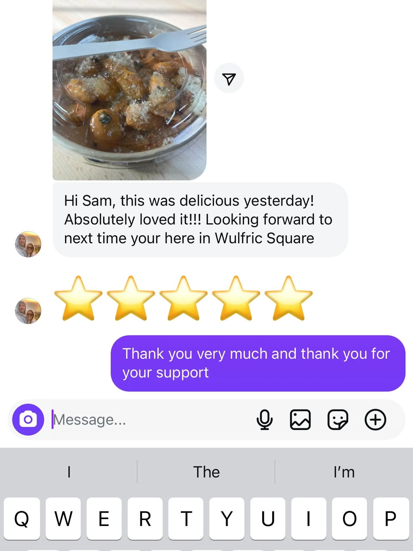 Incredible feedback from our customer, thank you all for the support