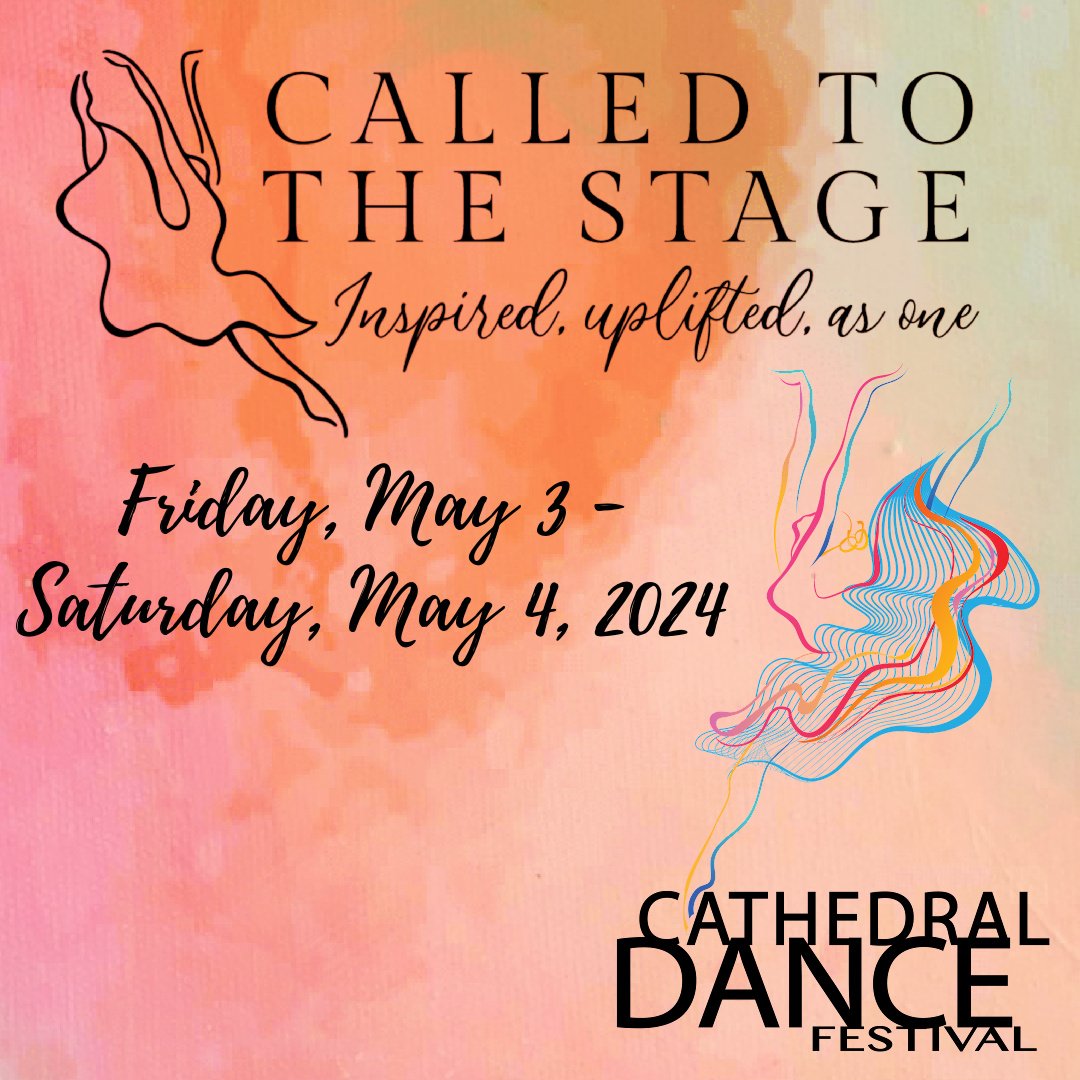 Come see our dancers perform at Cathedral Dance Festival this weekend! ✨

Cathedral Dance Festival provides the opportunity to perform in a grand setting, pushing dancers to their fullest potential.

All are welcome to create and collaborate. Join us