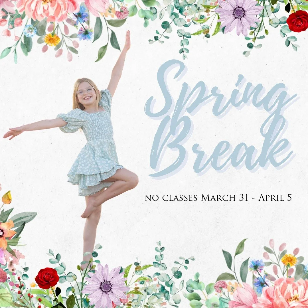 HAPPY SPRING BREAK! 🌸

PSOD will be closed starting TODAY ,Monday, March 31st through April 5th for Spring Break. PSOD will resume for our regularly scheduled classes on Monday, April 6th. Enjoy your time off!
 
Send us a picture of you dancing duri