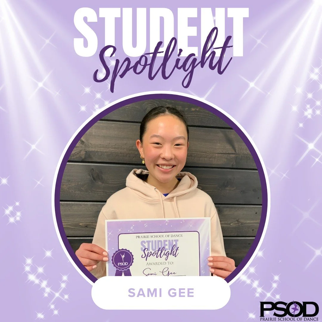 ✨ Introducing our April Student Spotlight ✨

Our PSOD staff nominates students who truly embody our values, both inside and outside the classroom! Our PSOD Dance Community includes dancers of all ages and stages of their dance training! 💜

Stay tune