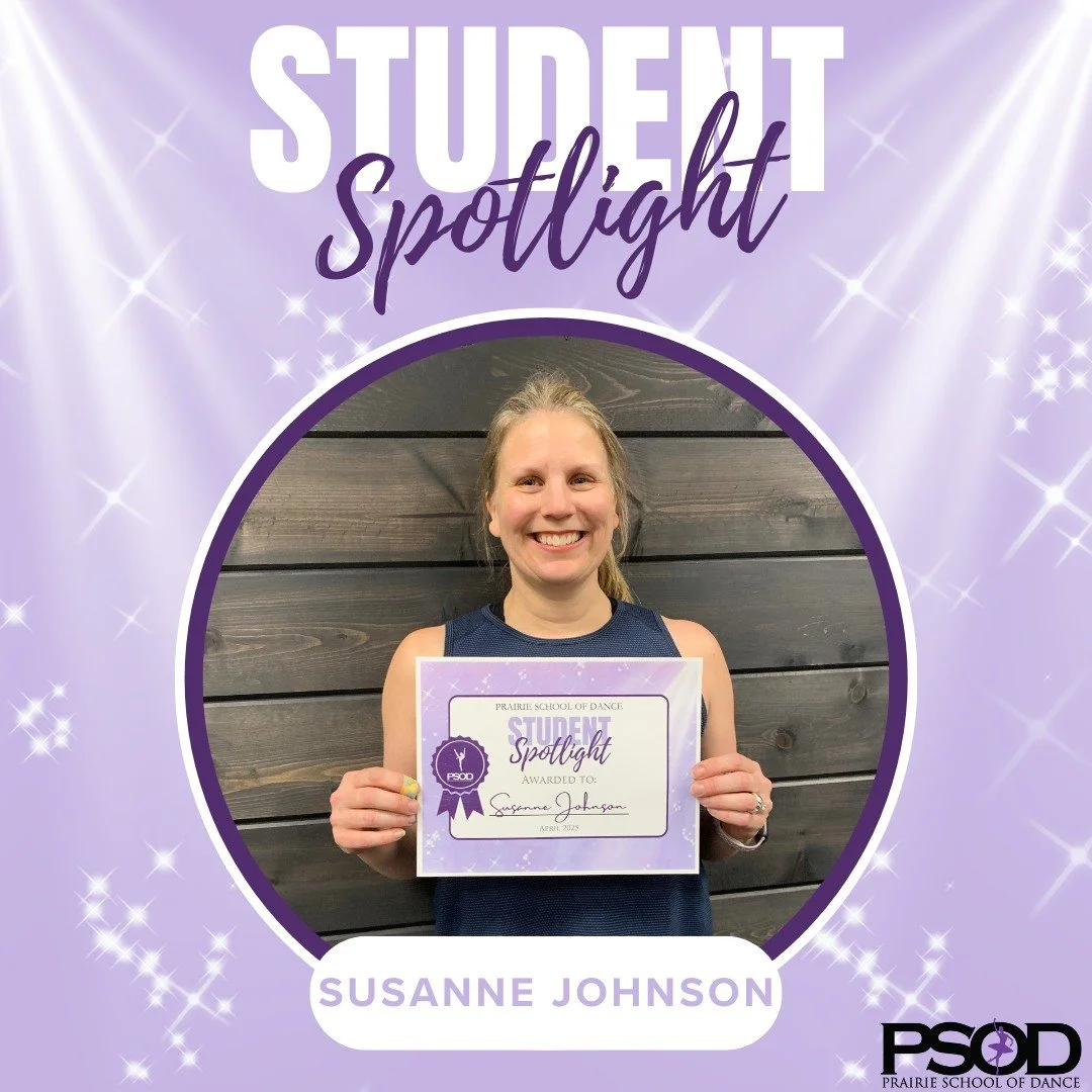✨ Introducing our April Student Spotlight ✨

Our PSOD staff nominates students who truly embody our values, both inside and outside the classroom! Our PSOD Dance Community includes dancers of all ages and stages of their dance training! 💜

Stay tune