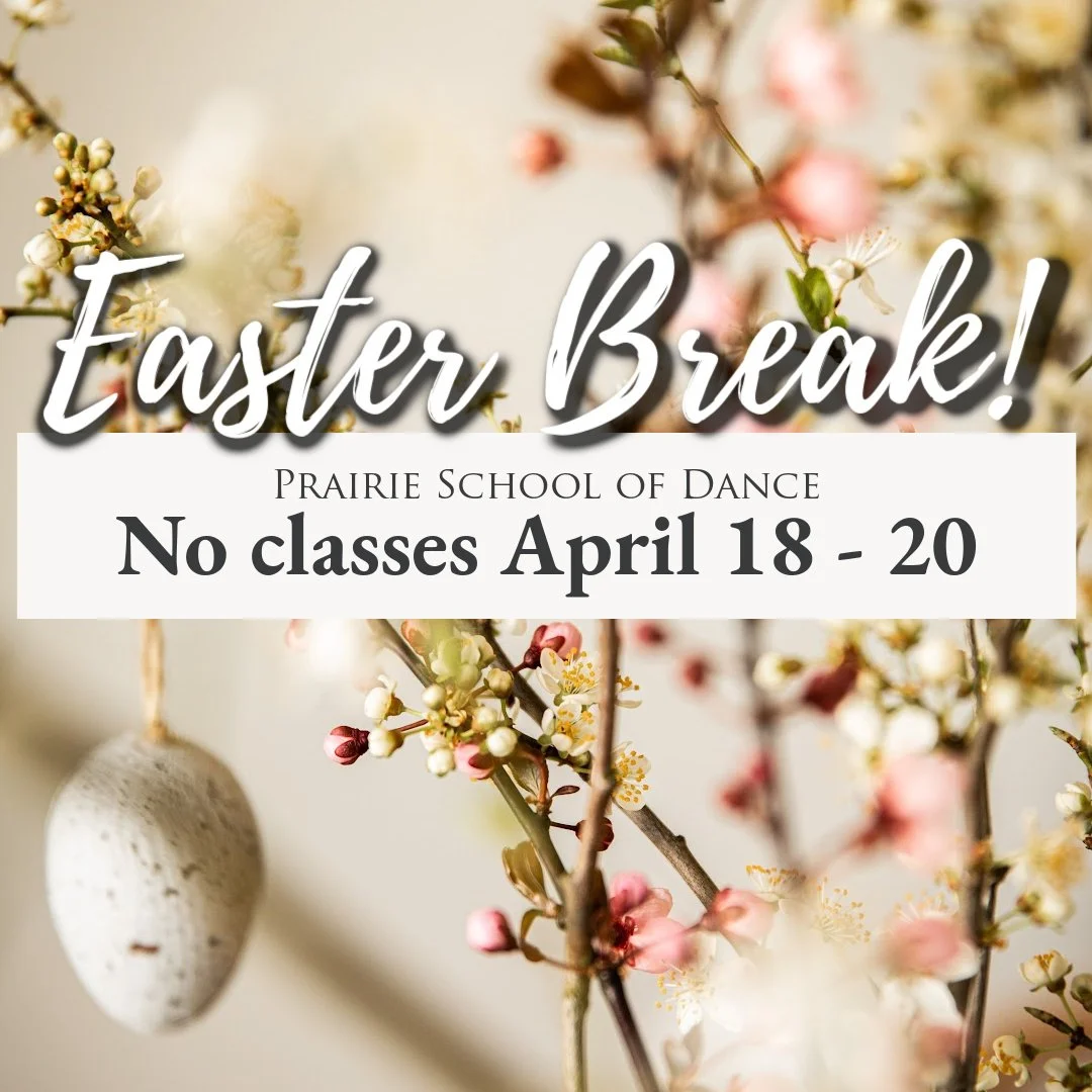 Easter Break starts today! There will be NO CLASSES Friday, April 18th - Sunday, April 20th in observation of Easter.

We hope you have a wonderful Easter 🐰🌸