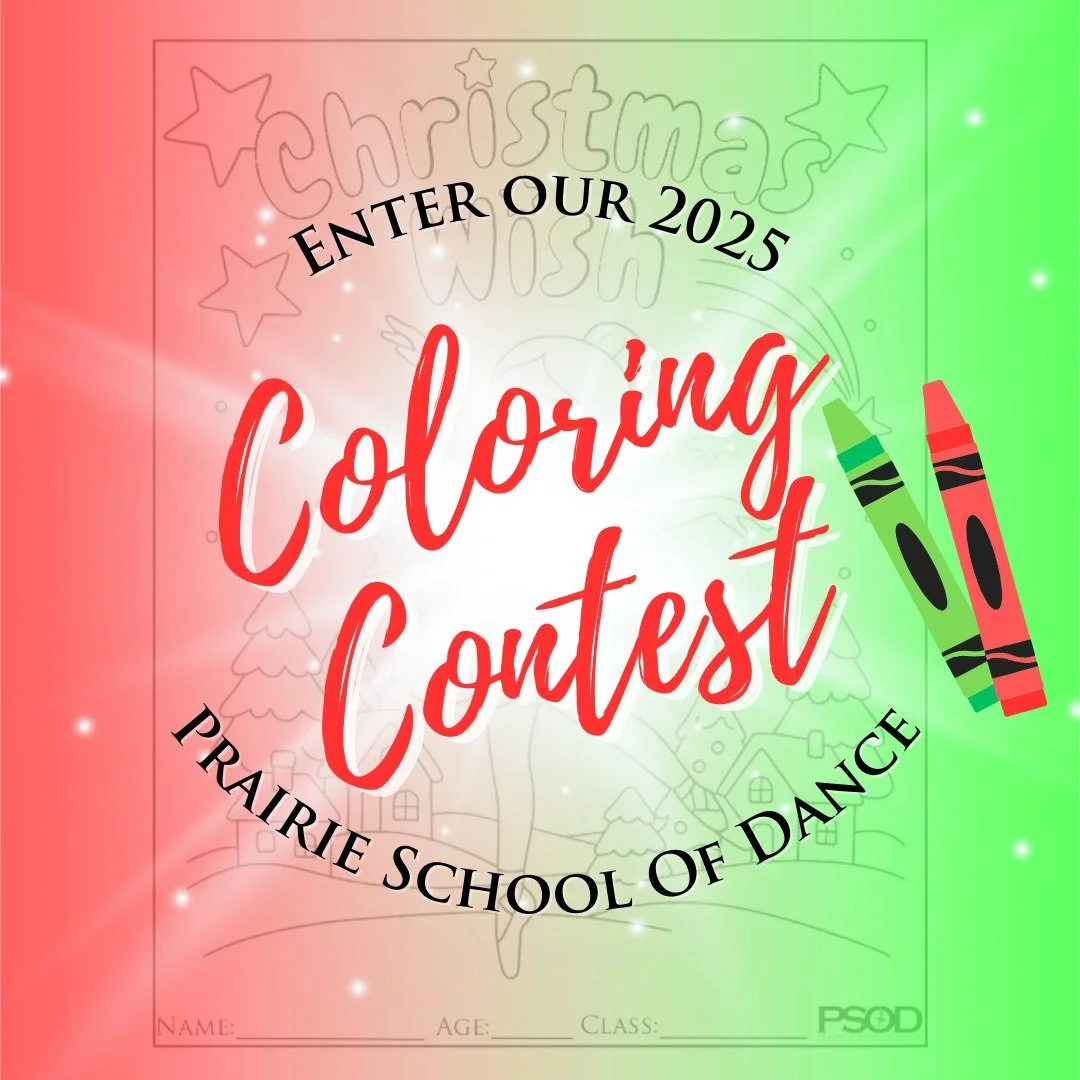 Join in our Annual Christmas Coloring Contest! Coloring sheets are available at the studio or you can download from the REC Christmas Show page on our website. Drop off your artwork with a receptionist by Monday, December 15th! We can&rsquo;t wait to
