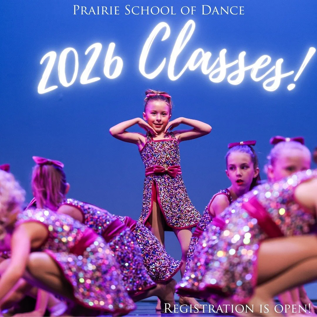 We've added some NEW classes on our schedule for the New Year! Visit PrairieSchoolOfDance.com to see all our class offerings and register today! We can't wait to dance with you! 

#newyear #newclasses #registrationopen #2026classes #dance
