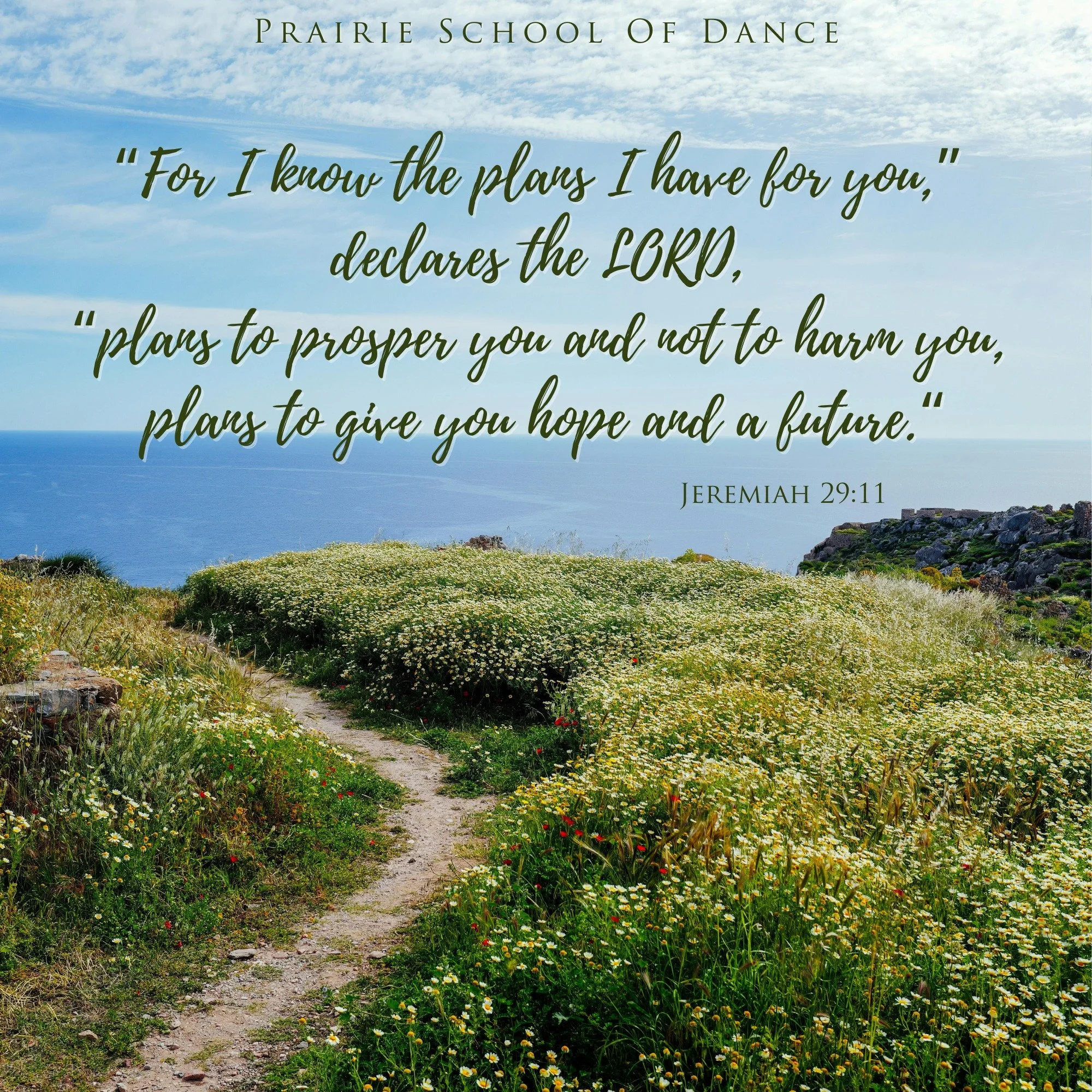 As we prepare to enter the New Year may you find peace, hope, and trust in God's perfect plans for you! 

#jeremiah29v11 #psodlove #psodproud #gods #GodsPlan