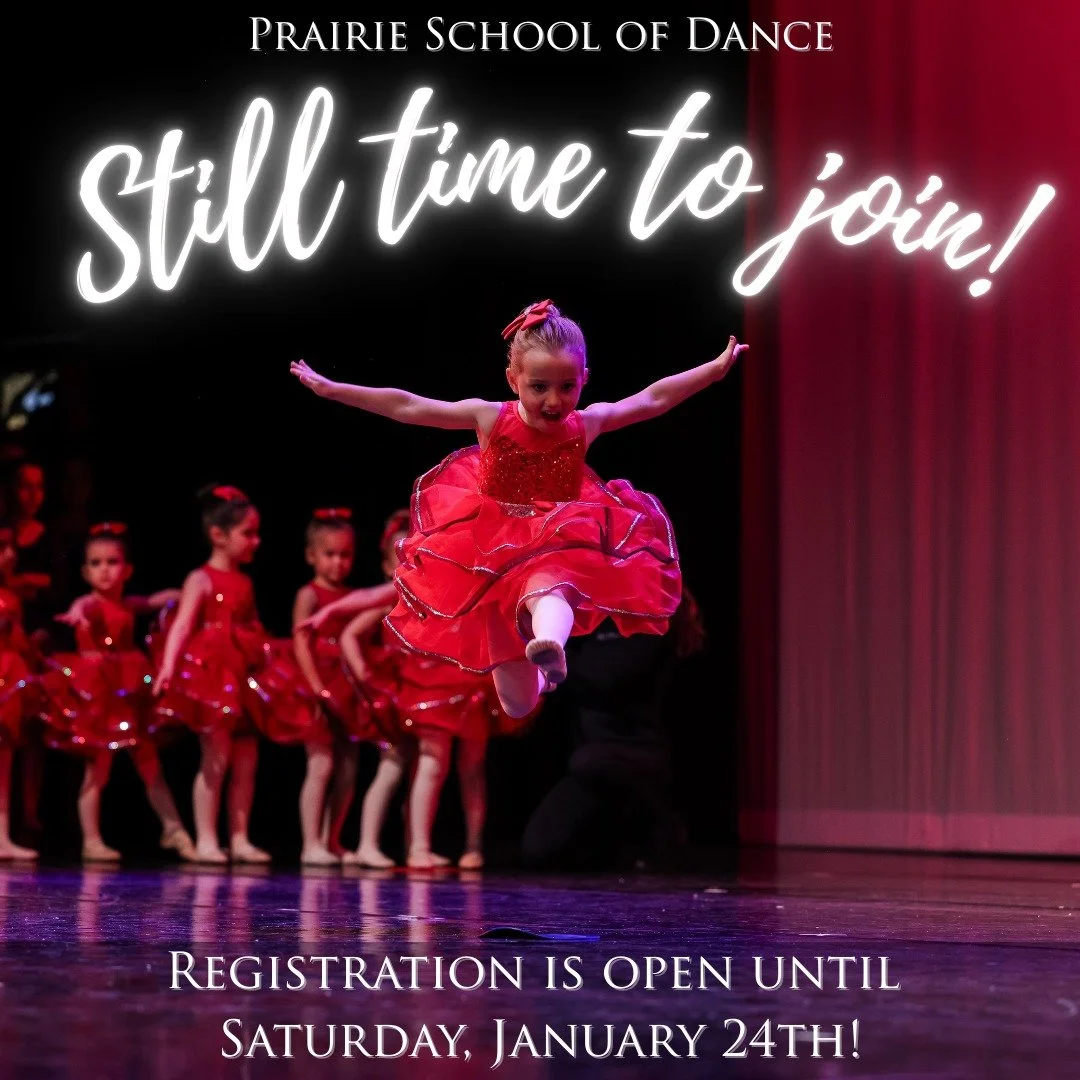 There's still time to join a dance class for our 2025-2026 dance season! Visit PrairieSchoolOfDance.com to see all our classes and register! Not sure which class is the best fit? Feel free to call our office at 952-829-9436 or send an email to info@p