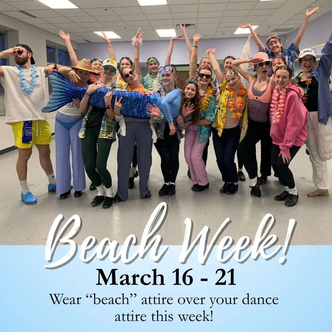 Calling all mermaids and sun loving swimmers! Next week is Beach Week at PSOD, March 16-21! Come to class in your (danceable) beach attire as we get excited for sunnier days ahead! 

#psod #beachweek #spiritweek
