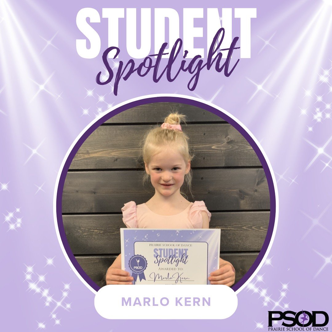 Meet our May Student Spotlight, Marlo! We are so proud of you!

#psodproud #studentspotlight