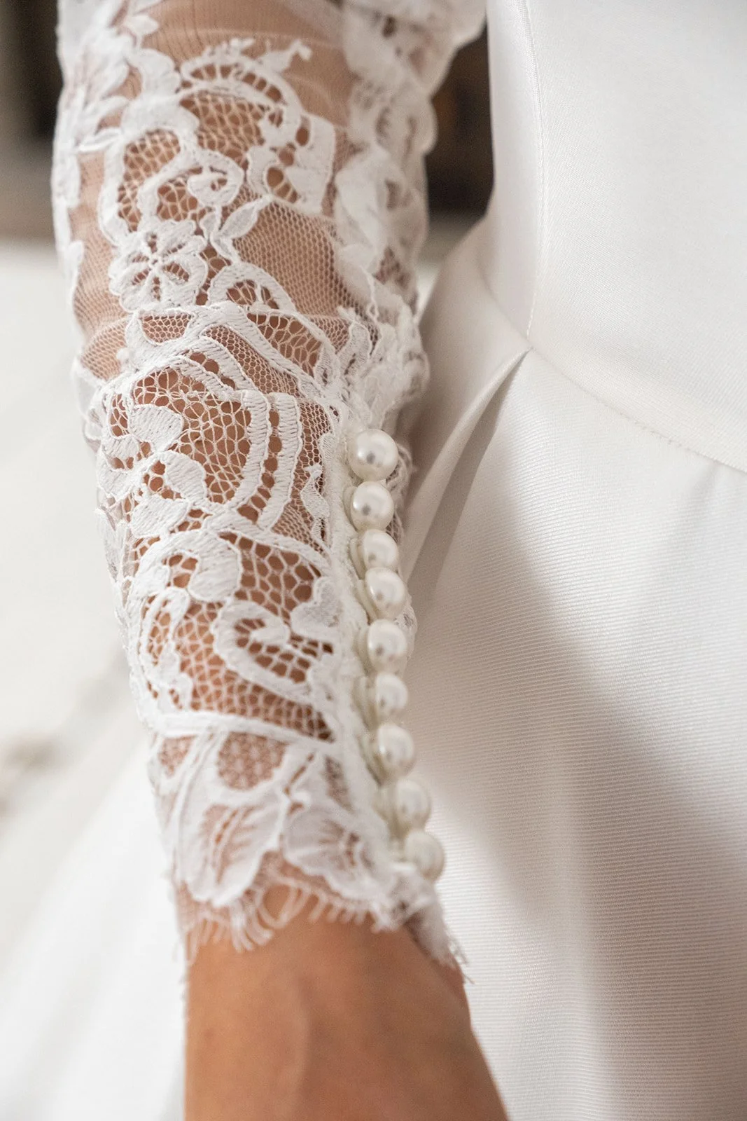 Holly-Rose with Allegra lace sleeve detail 