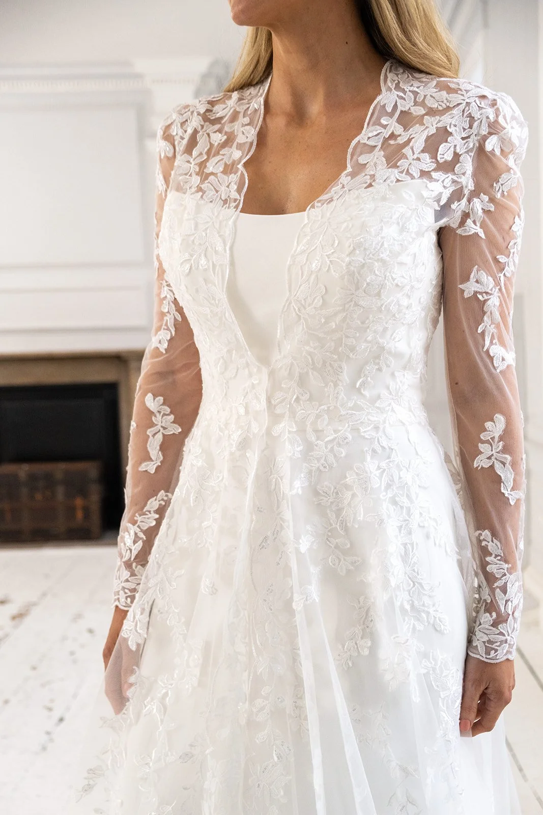 Ash worn with Cedar a full length lace coat 