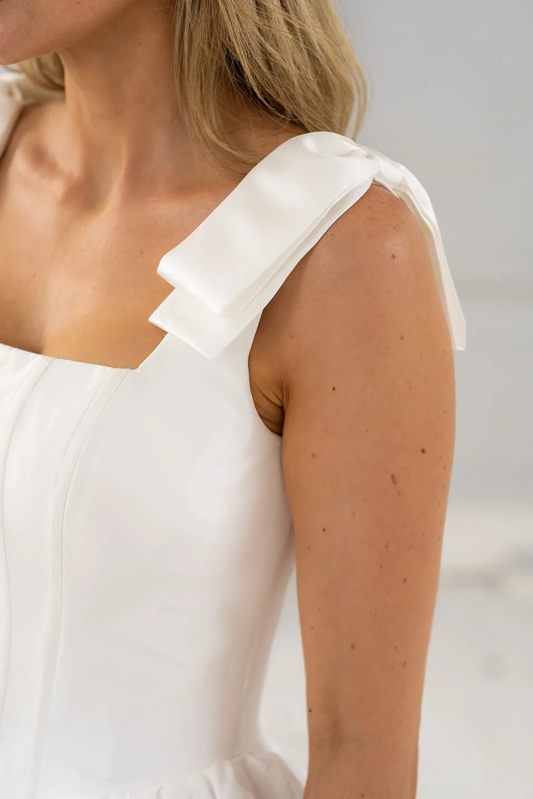 The Aspen dress - From 'When You Know...' with flat shoulder bow