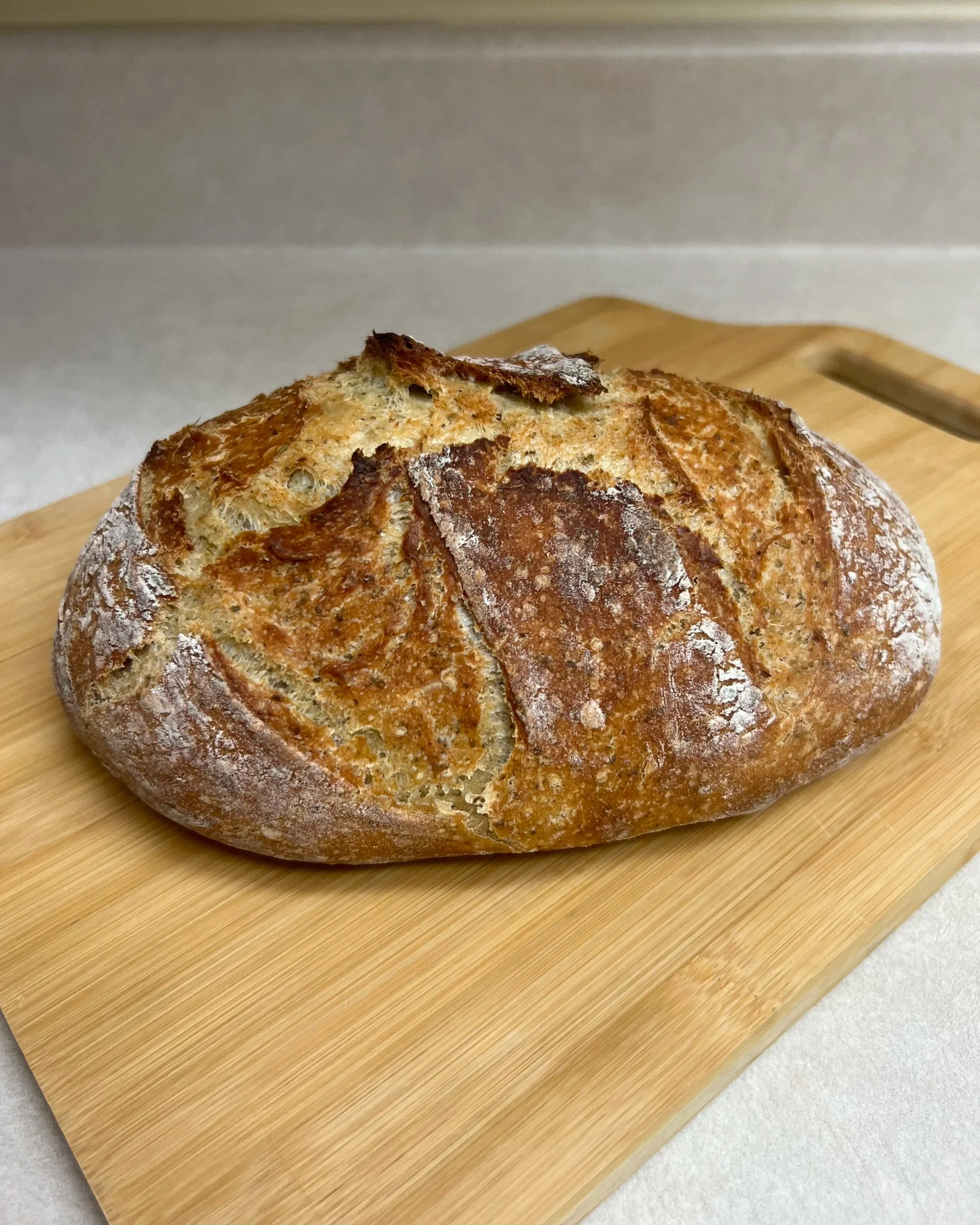 Italian Herb Artisan Bread (Medium Oval)