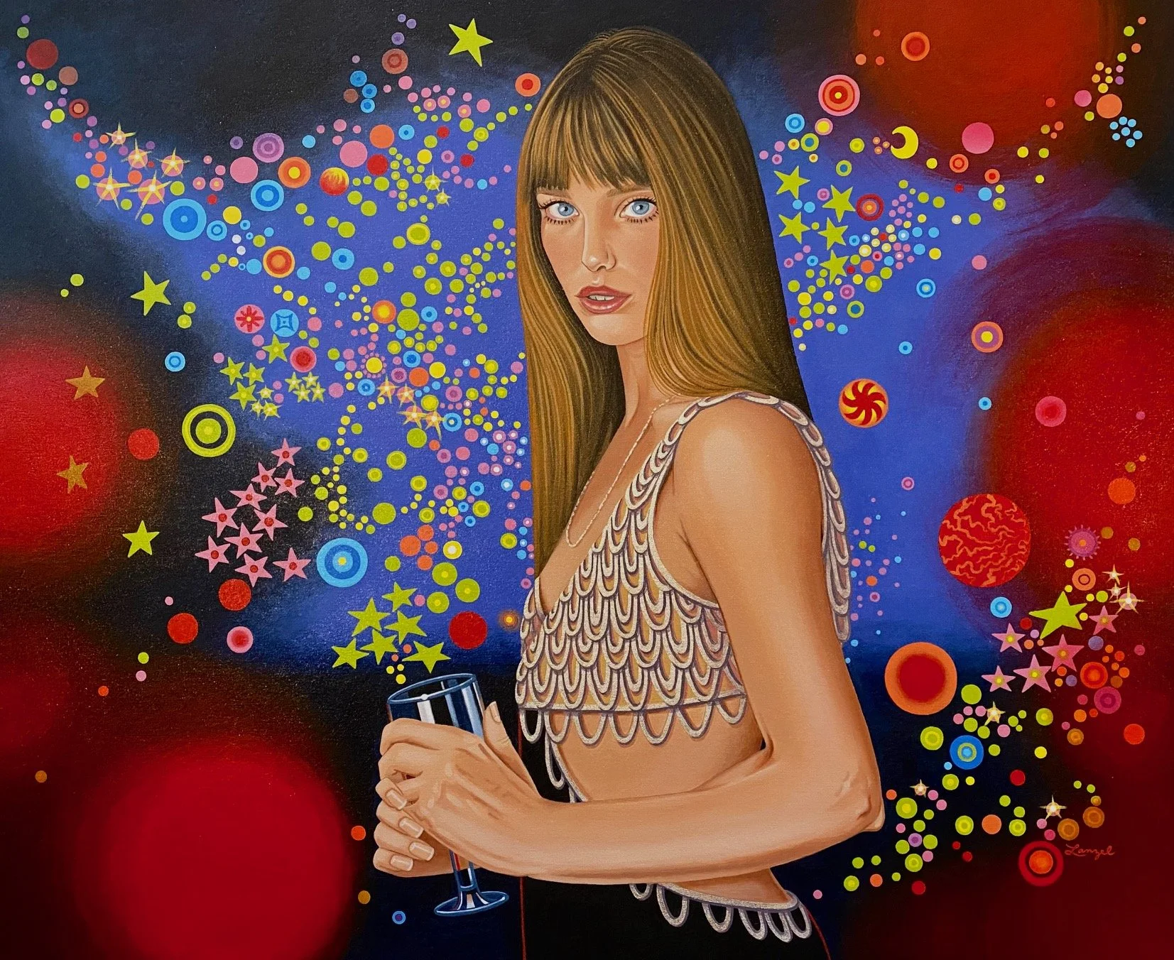 "Birkin Brilliance" 2026 (42"w x 35"h) 12KT Gold Leaf $7000