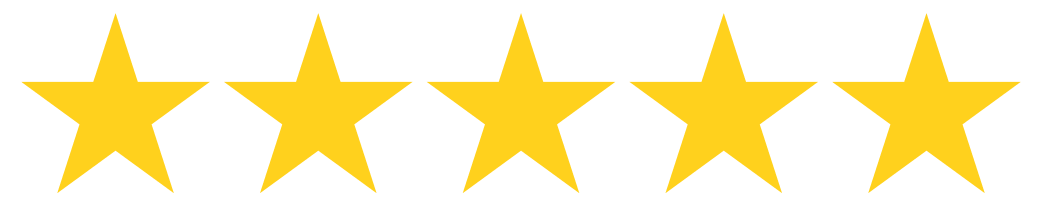 Six yellow stars on a black background.