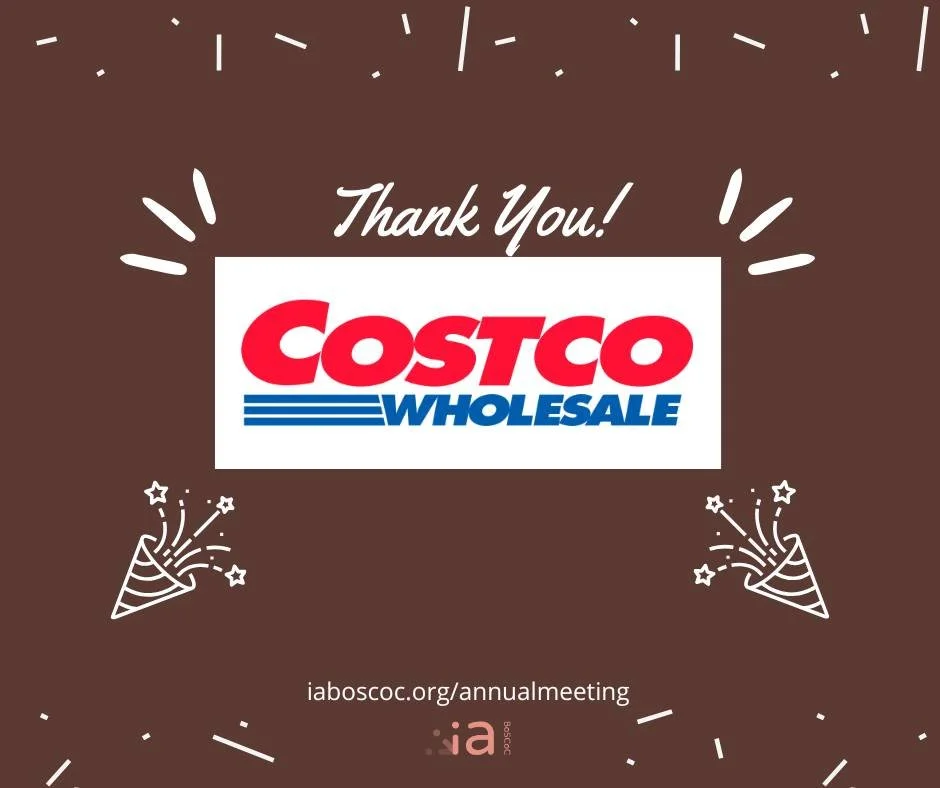 We are so greatful for  Costco in Ankeny for their support of our Annual Meeting being held on May 5th, 2026!
