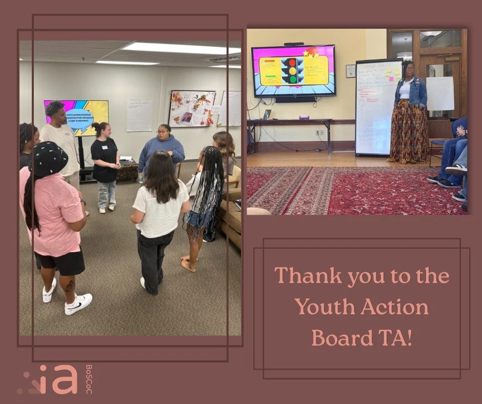 Recent Youth Action Board TA visits brought together youth from across Iowa's Balance of State to explore leadership opportunities, strengthen youth-adult partnerships, and learn how youth voice helps shape system planning and decision-making within 