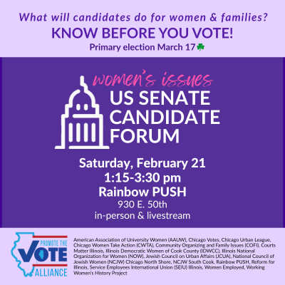 Women’s Issues US Senate Candidate Forum