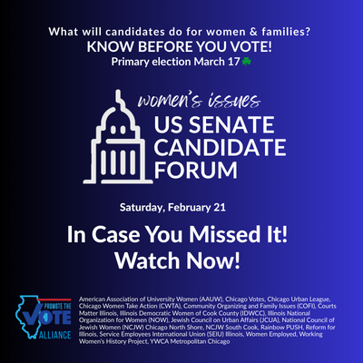 Watch Now! Women’s Issues: US Senate Candidate Forum