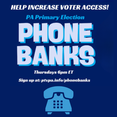 MIDTERMS PHONE BANKS: Auto-Dialer Calls for PA Primary Election!