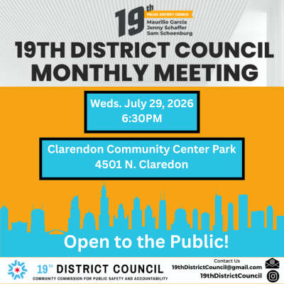 19th District Council Monthly Meeting