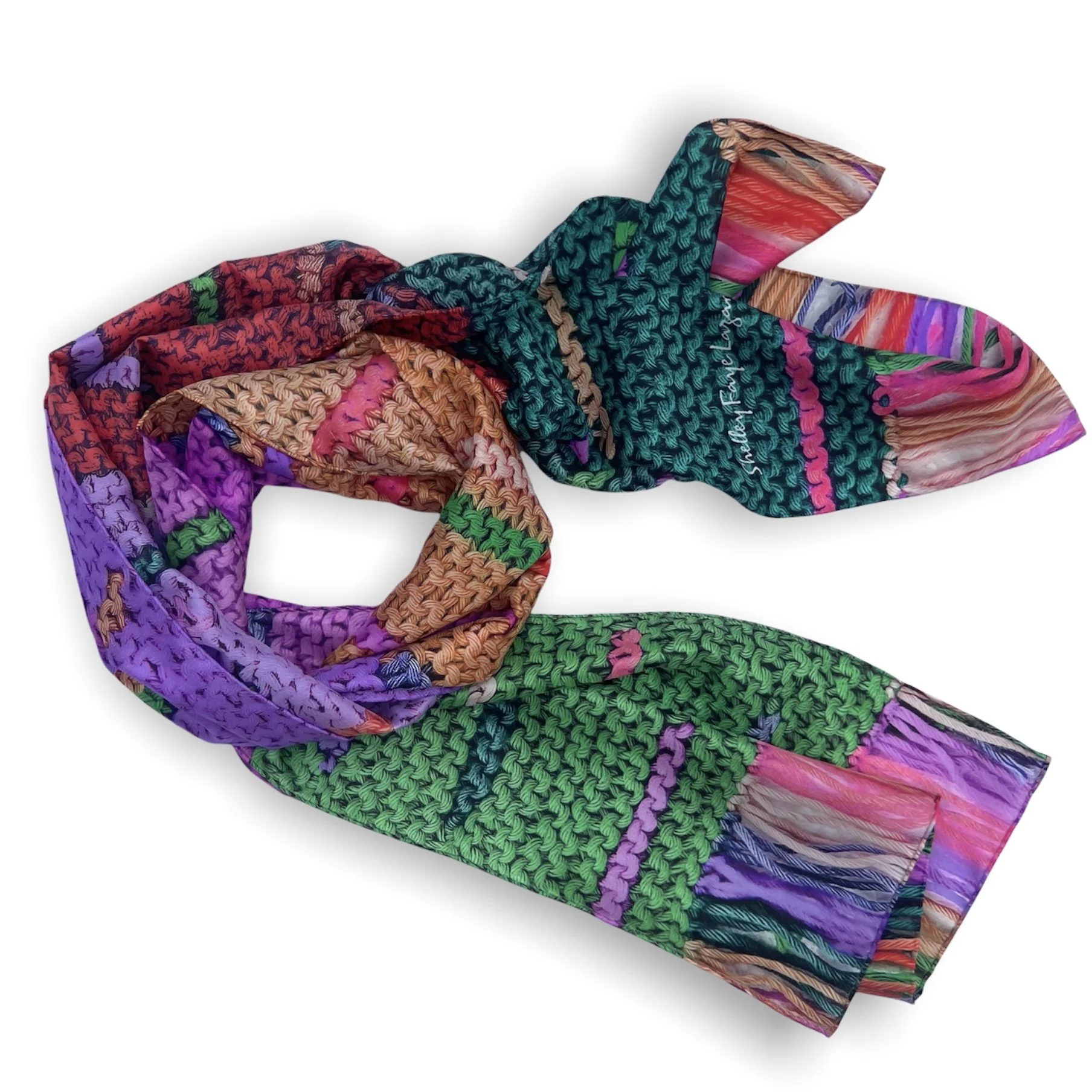 Habotai Long Silk Scarf TLL-016