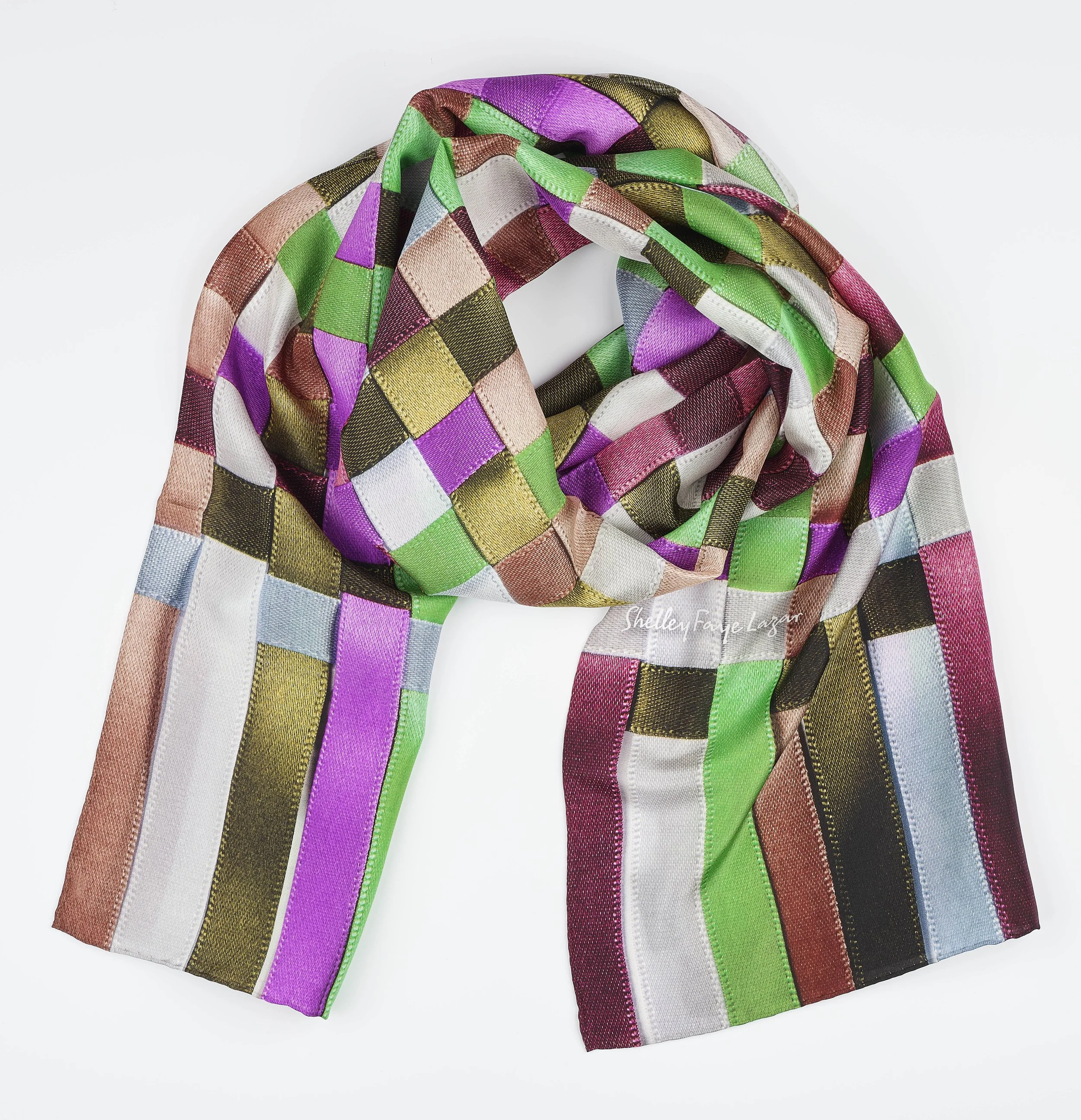 Habotai Long Silk Scarf TLL-021