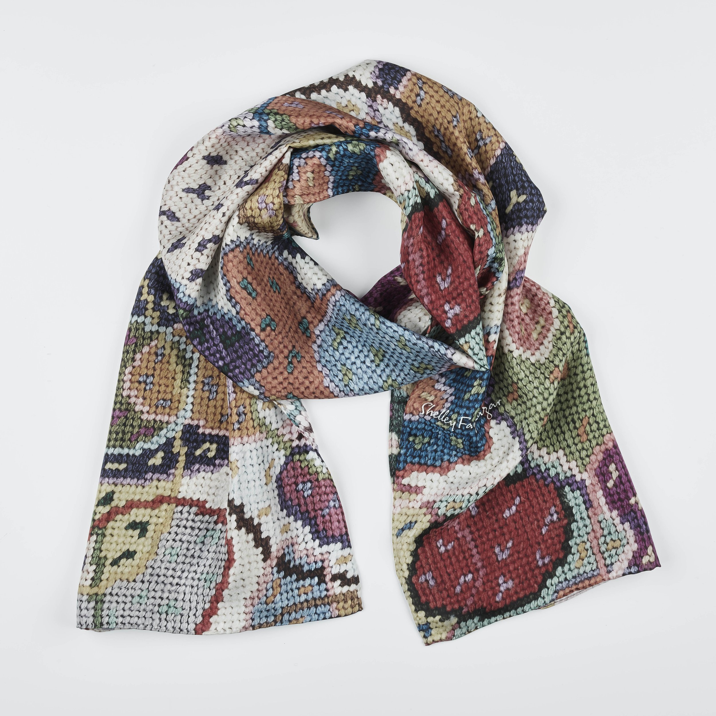 Habotai Long Silk Scarf TLL-045