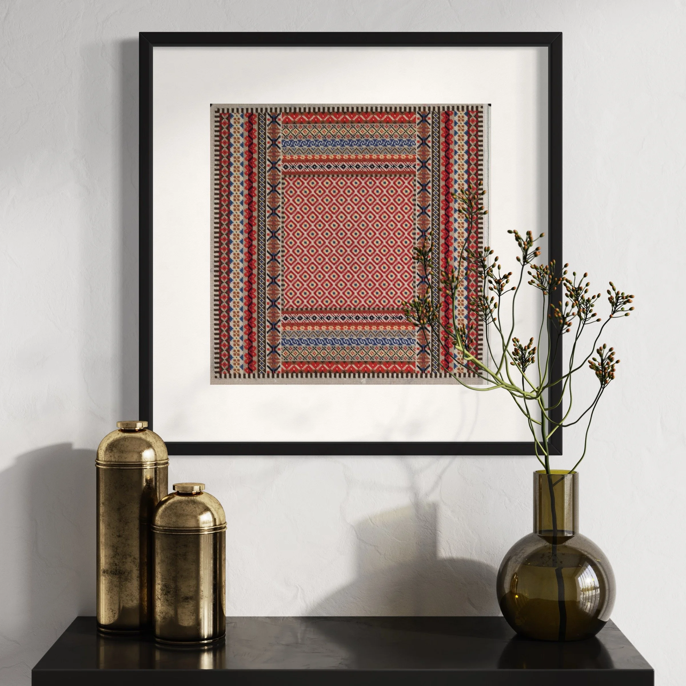 Giclée Print: Shetland Knitwear inspiration