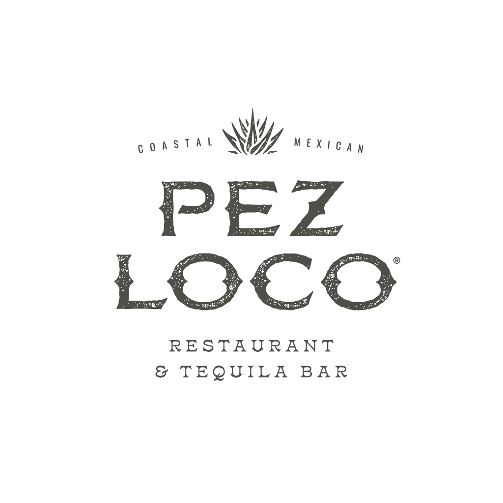 Logo for Pez Loco, a restaurant and tequila bar in Mexican coastal style, with a cactus illustration at the top.