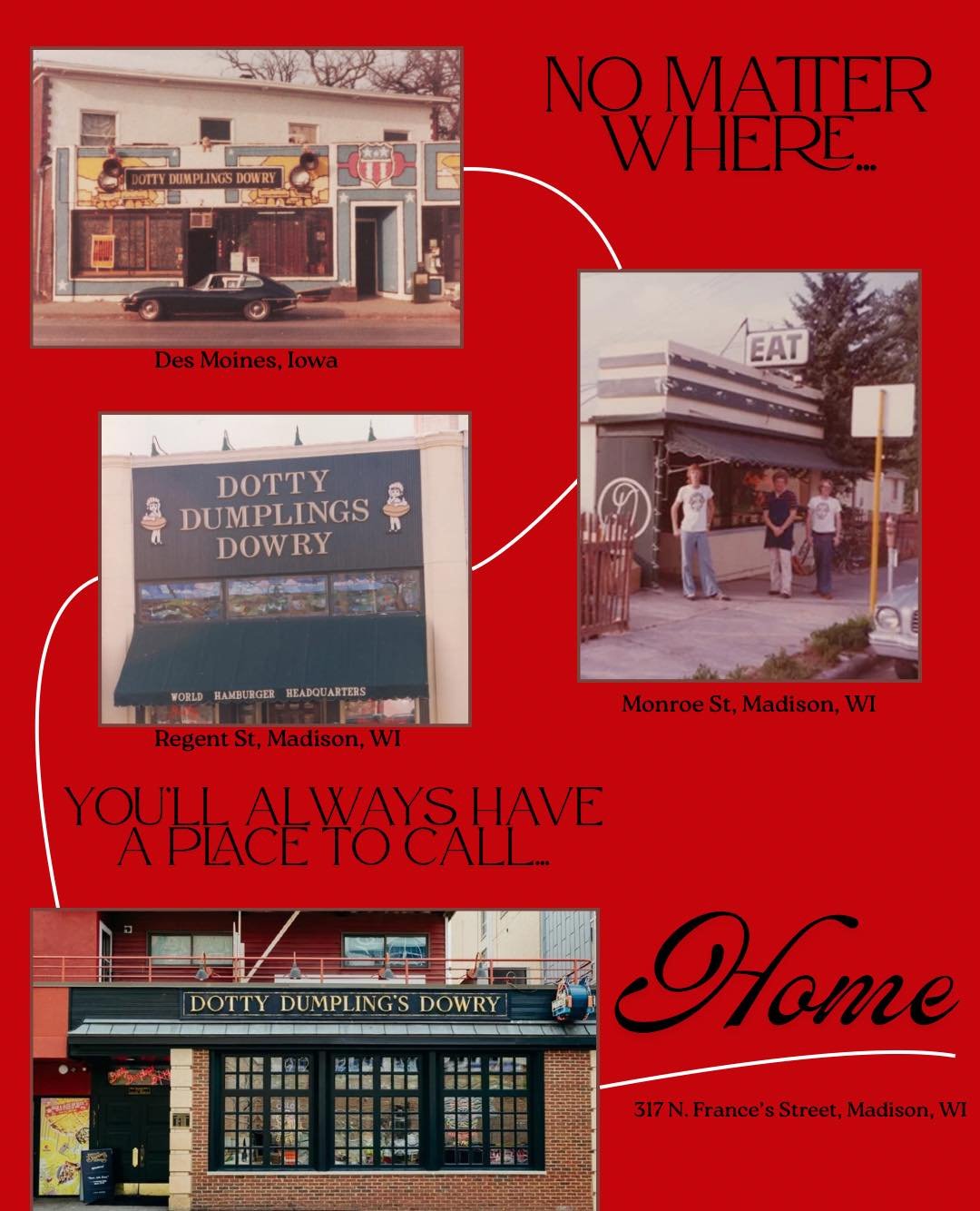 Happy Homecoming, Badgers! ❤️🦡 No matter where you go, Dotty&rsquo;s will always be home. 🍔

#uwhomecoming #uwalumni #wisconsinbadgers