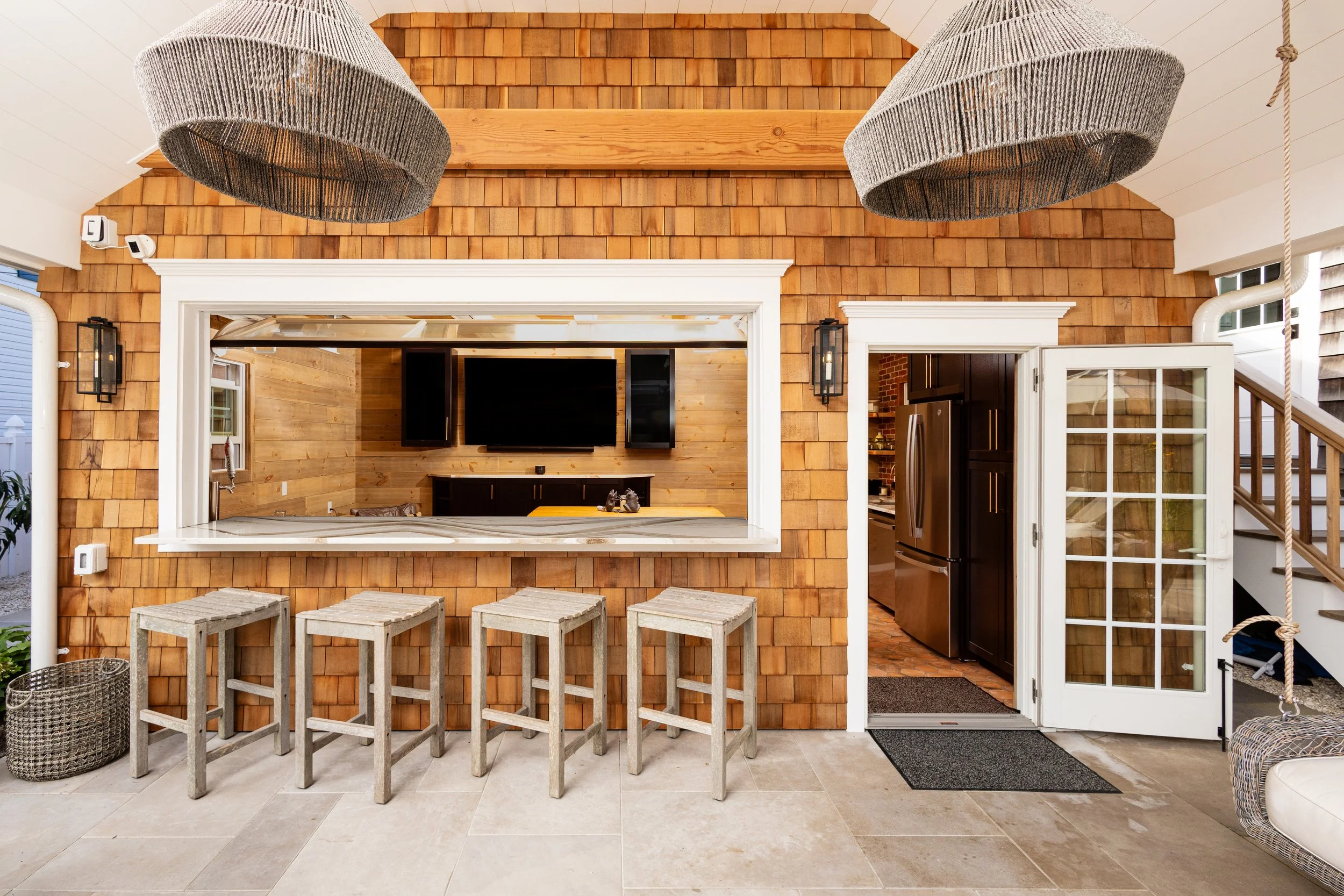 Rustic Outdoor Kitchen Outdoor Kitchen Remodel by The Coral Hammer project photo