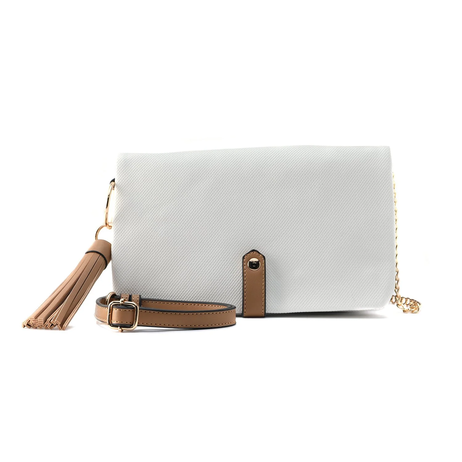 WHITE CONVERTIBLE CUTCH