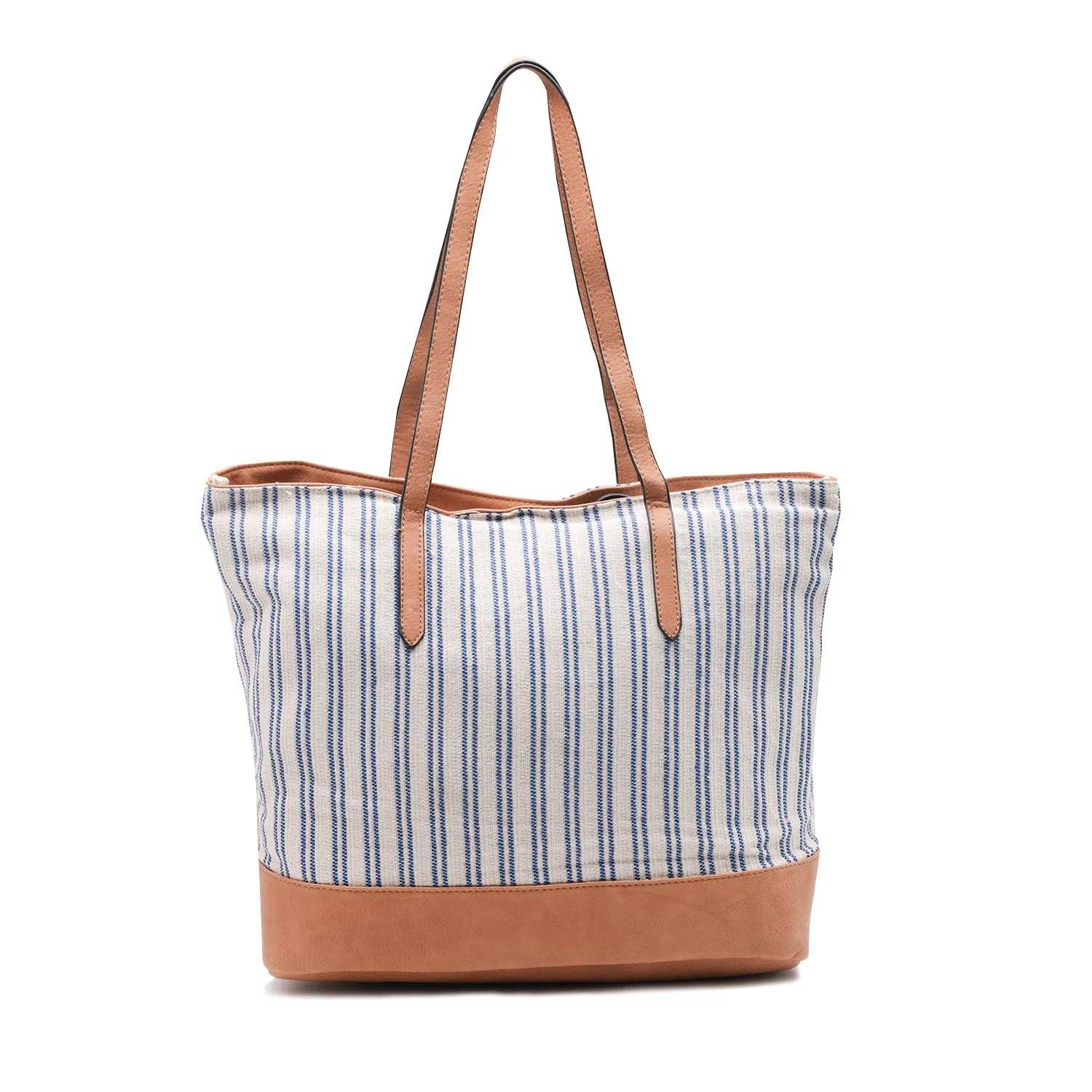 Blue Stripe Canvas Tote