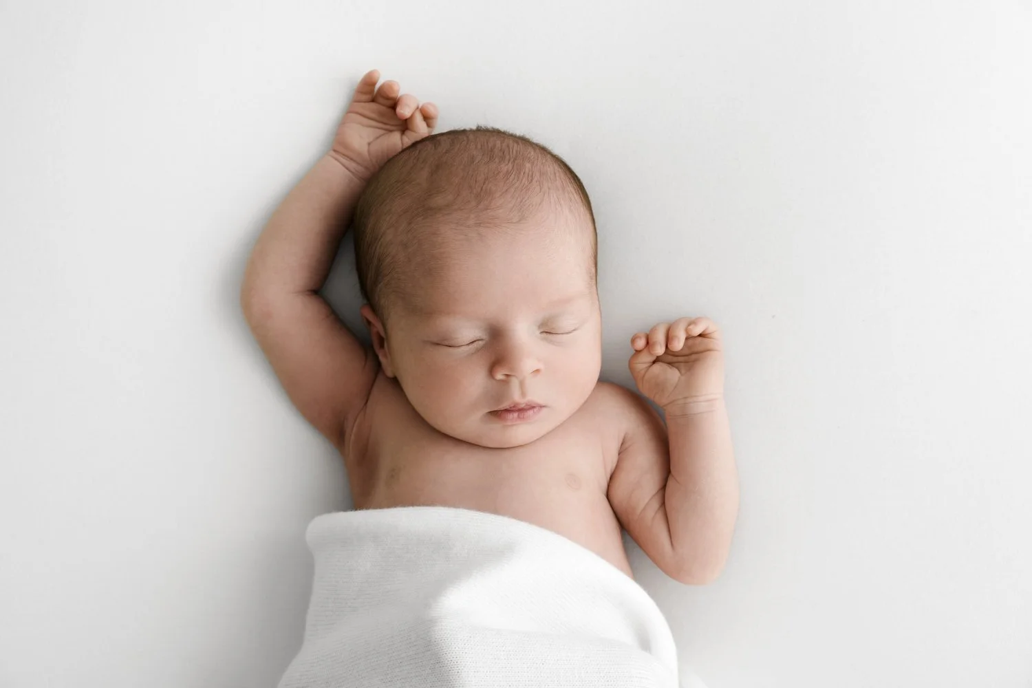 Newborn baby portrait at Dundee studio
