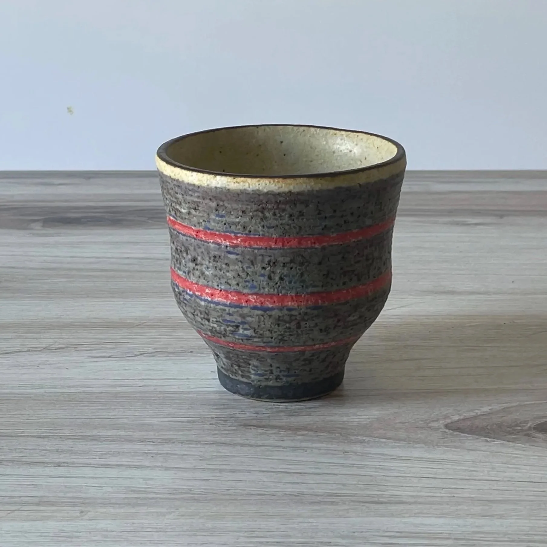 Akio Nukaga | no Handle Cup No.43 - Red Stripe Indigo