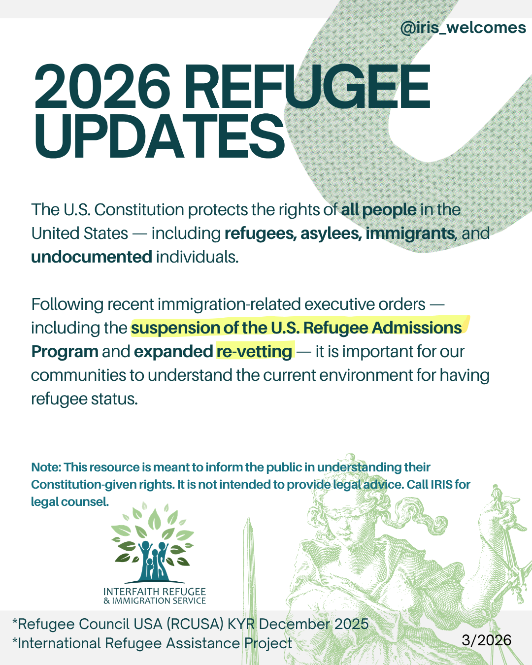 Refugee Updates- Winter 2026