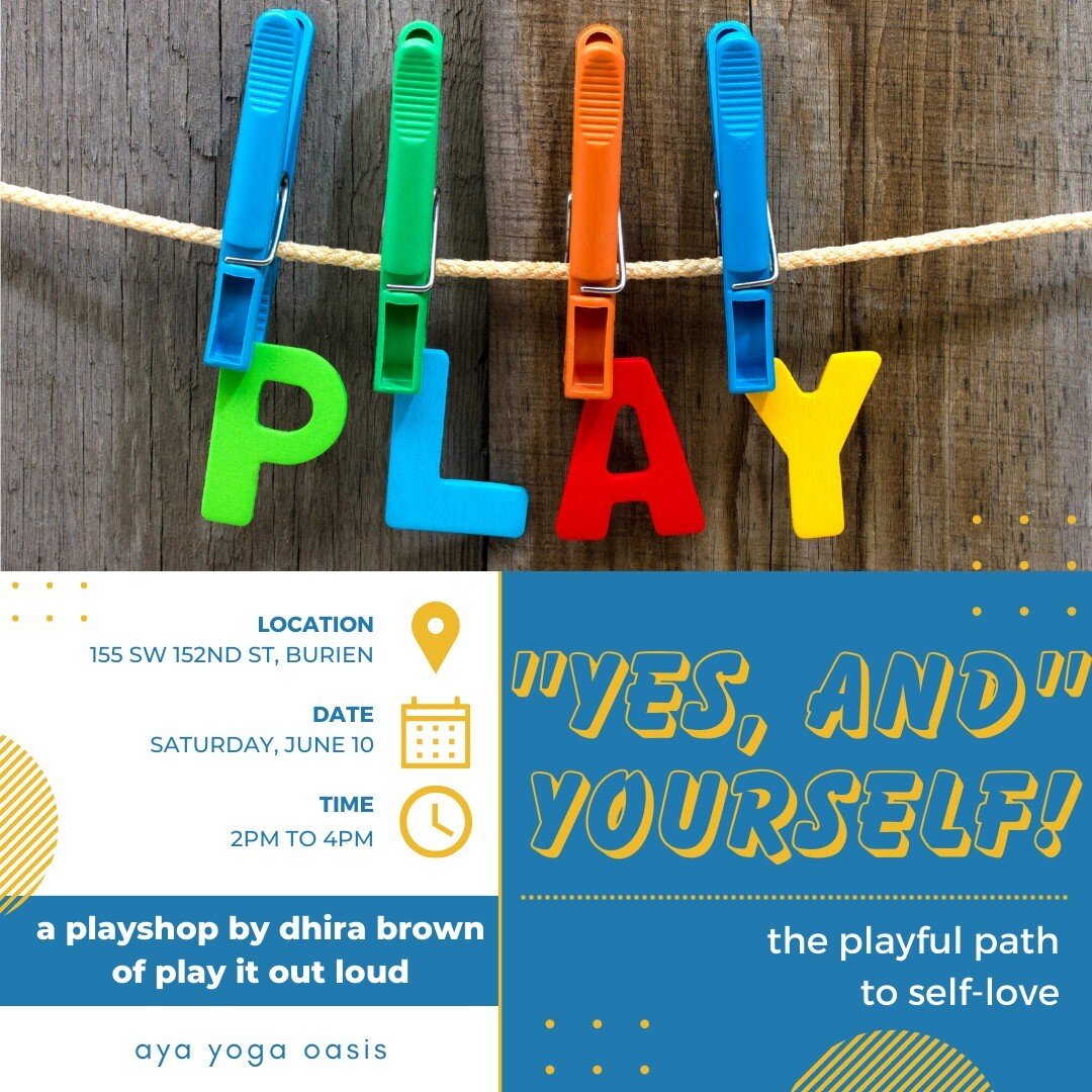 It's not a workshop, it's a PLAYshop!⠀⠀⠀⠀⠀⠀⠀⠀⠀
⠀⠀⠀⠀⠀⠀⠀⠀⠀
On Saturday 10 June, 2pm to 4pm, join Dhira Brown of Play It Out Loud for Aya's first-ever playshop, titled &quot;Yes, And&quot; Yourself: The Playful Path to Self-Love.⠀⠀⠀⠀⠀⠀⠀⠀⠀
$50pp; Aya mem