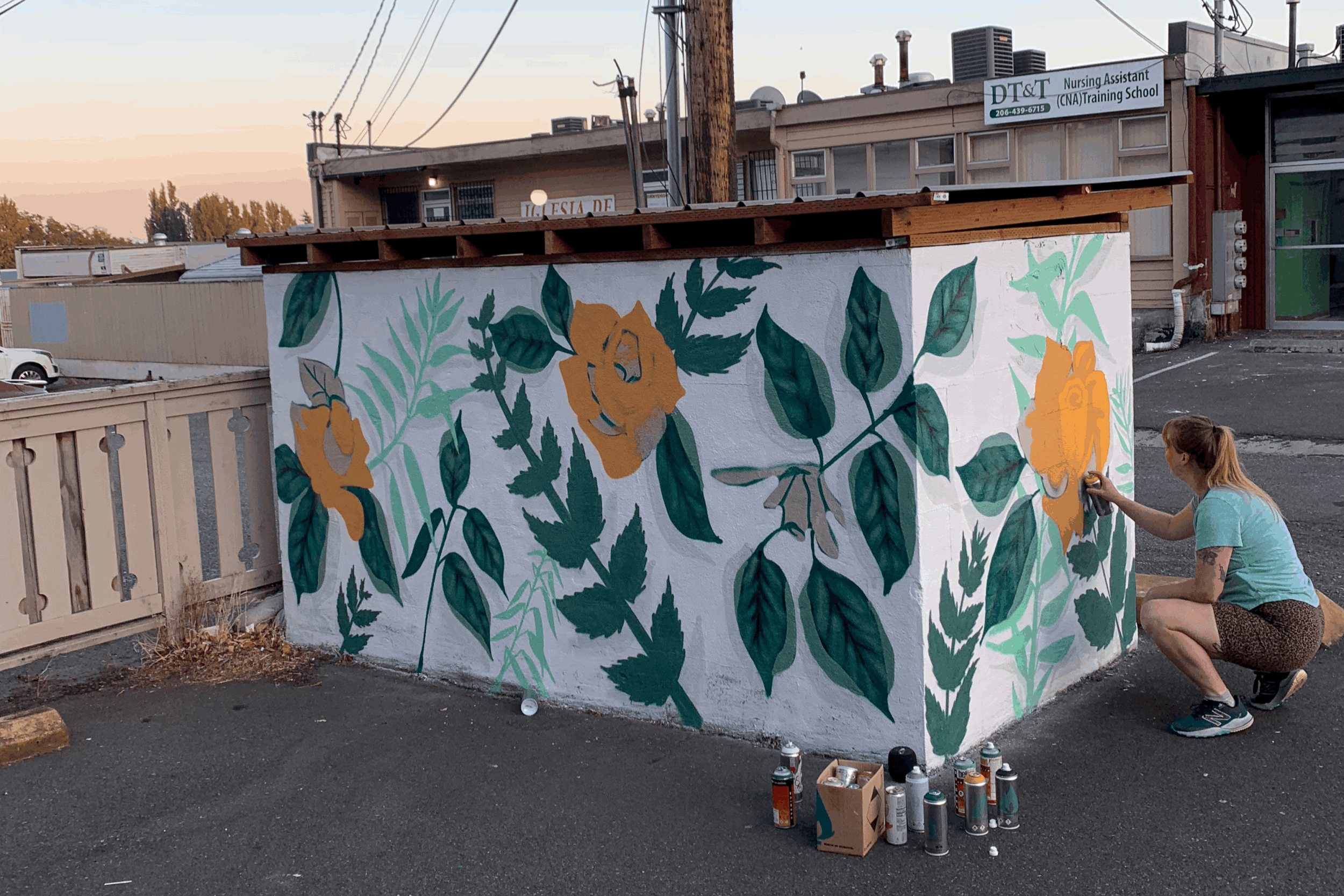 Parking Lot Murals