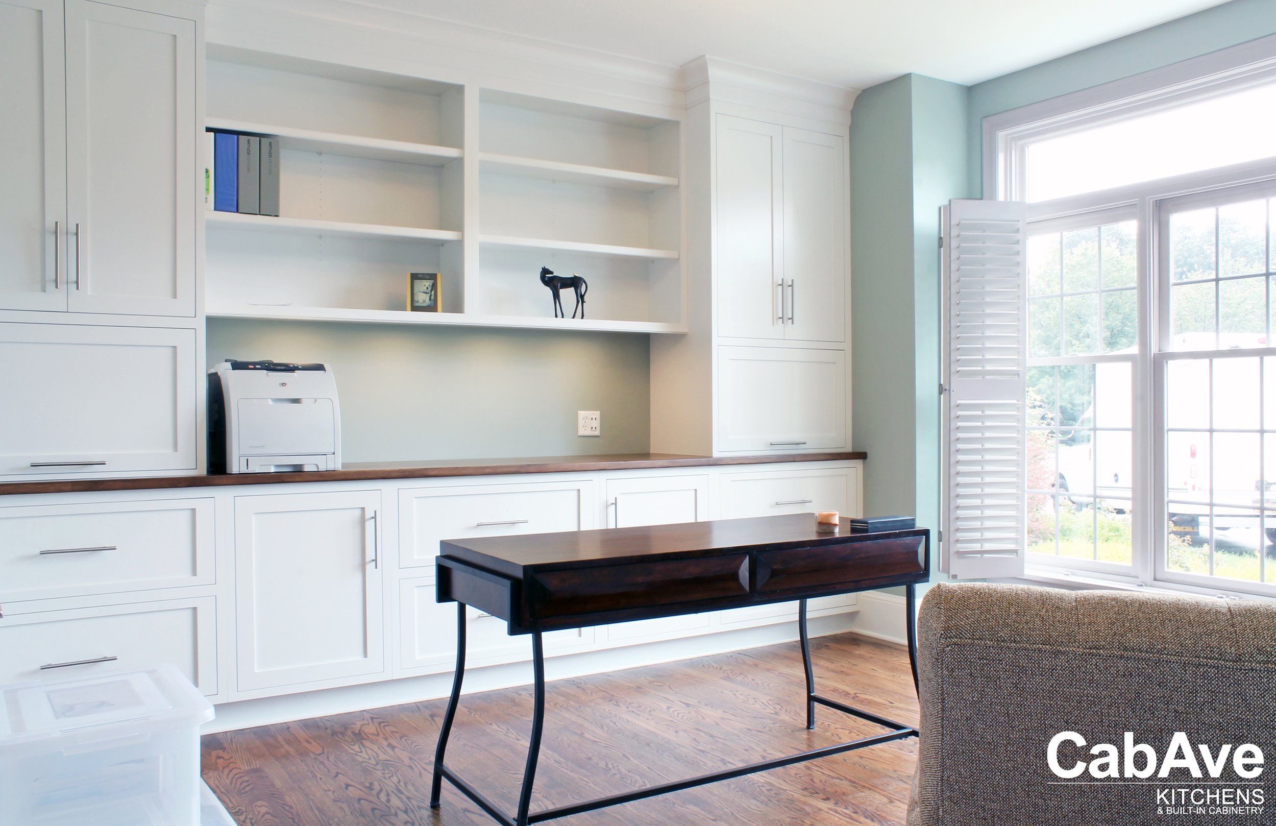Built in office cabinetry