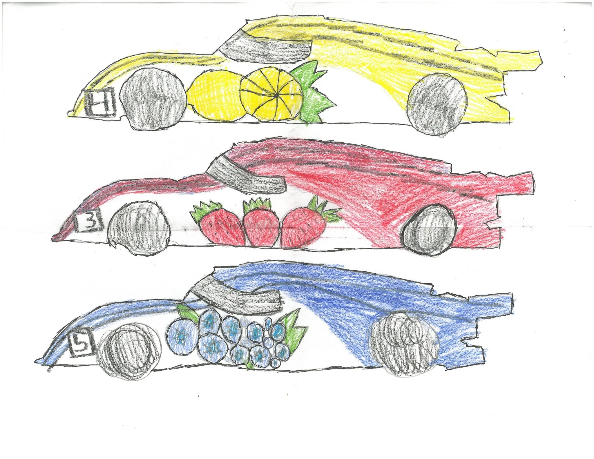 The winner of the first "Design R3R's next livery" contest is Kadence Hibbitt. She ran uncontested, as it was her idea. We love this so much! We just might see some lemons, strawberries, and blueberries on the cars soon!

Come up with your 