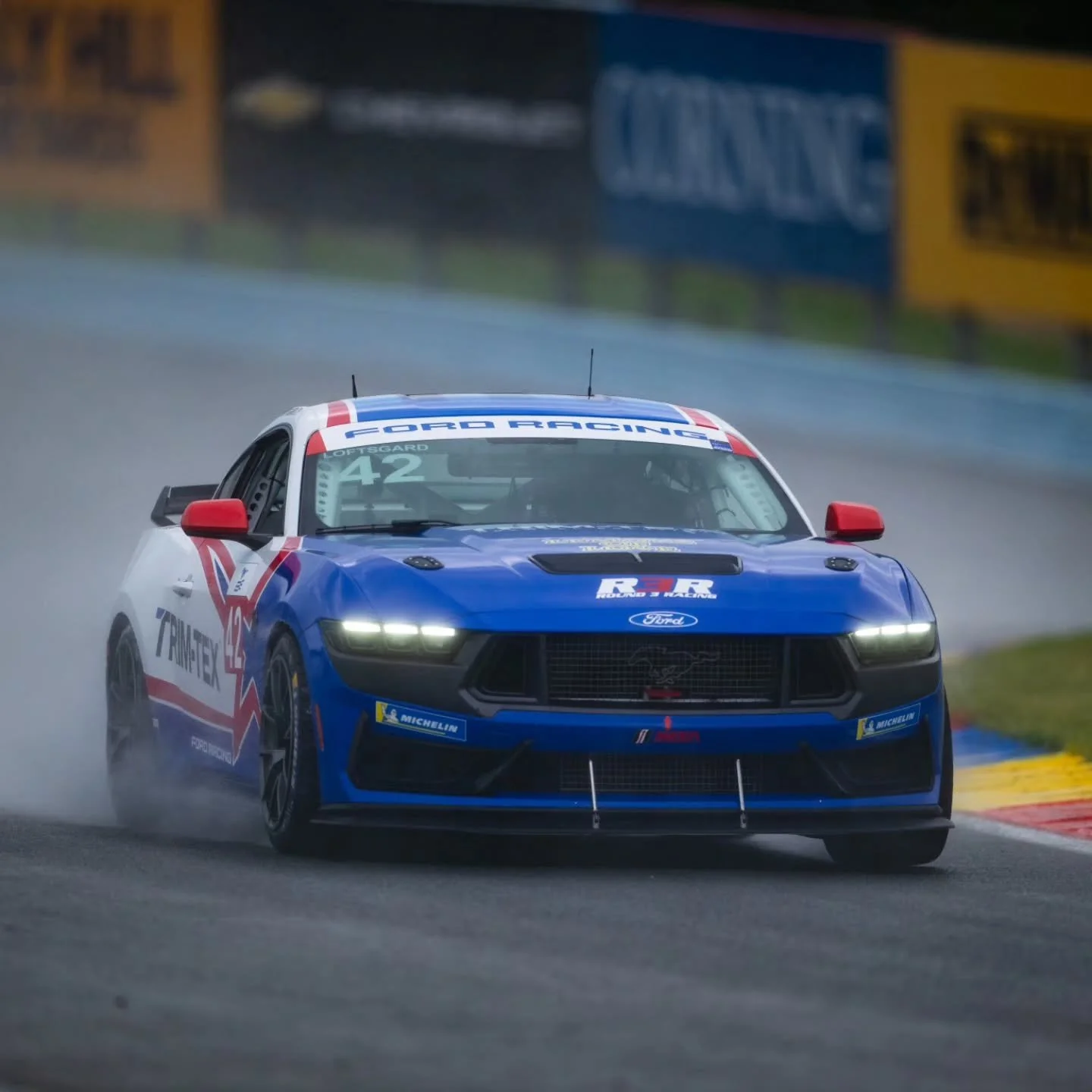 @coleloftsgard lead both practices today. It was dry for Practice 1 and a bit damp for practice 2, but we put down great times in both conditions. 

Qualifying and Race 1 tomorrow. 

@mustangchallengena @fordracing 
#Round3Racing #R3R #mustangchallen