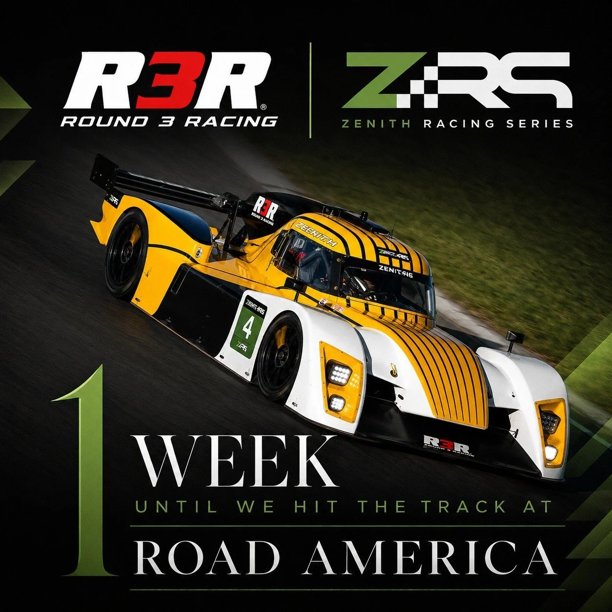 Up next @zenith_racingseries at @roadamerica 

Watch the race live on YouTube.