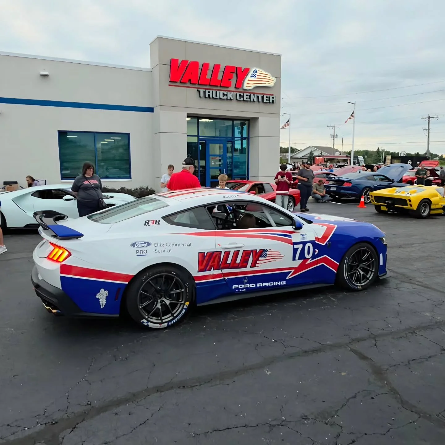 Show and tell at the Ford vs. Ferrari event at @valleyautomotivegroup tonight in Columbus.