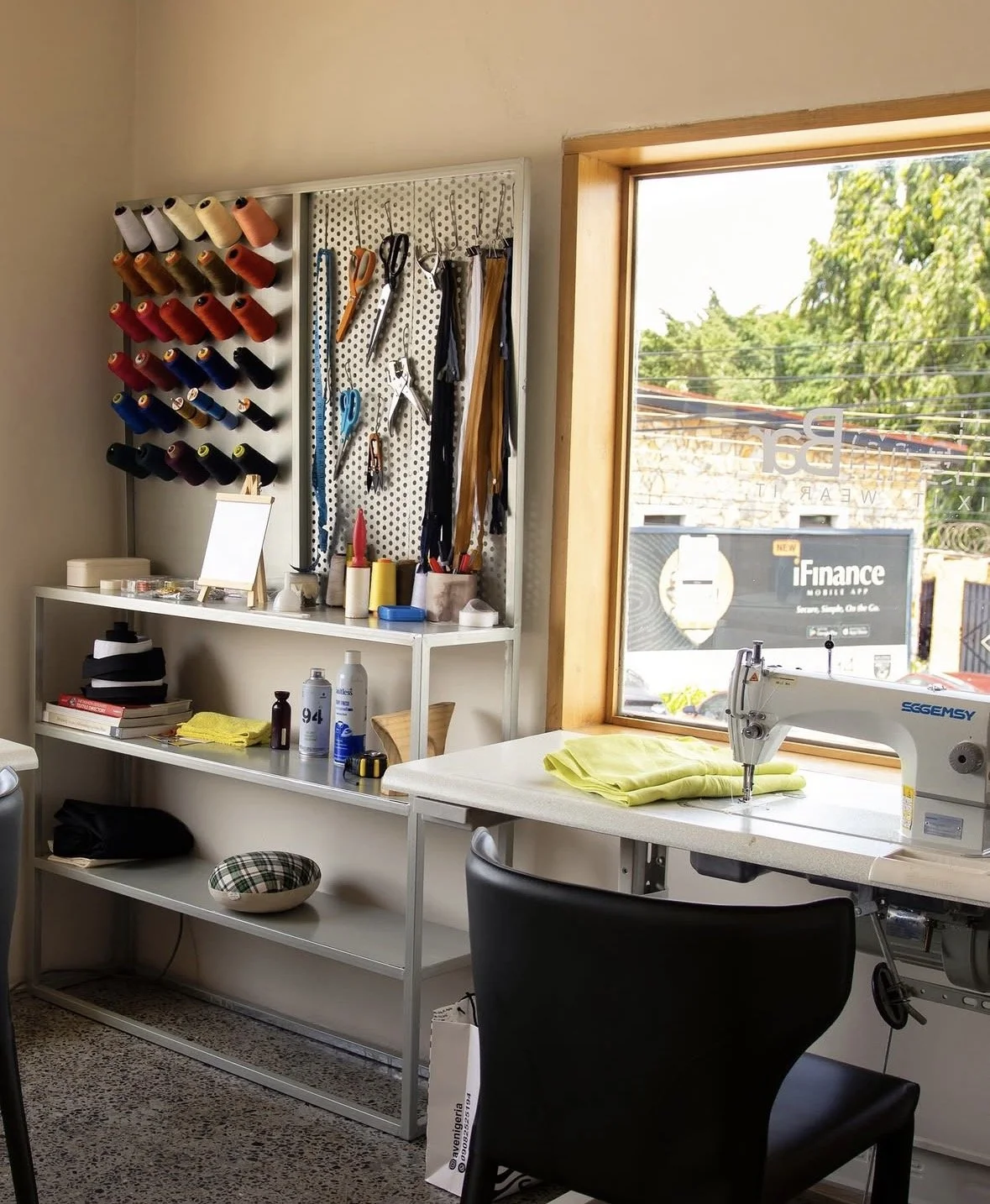 The Hem Bar service available at the Showroom Accra store
