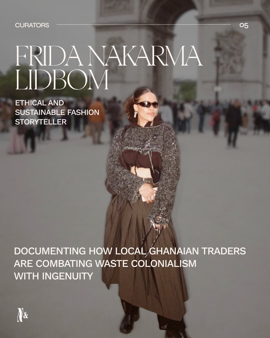 After working in warehouses holding excessive amounts of discarded clothing, 
Frida Nakarma Lidbom (@fridanakarma), has spent years ever since learning to read the systems behind that surplus. 

A writer and visual storyteller based in London, she do