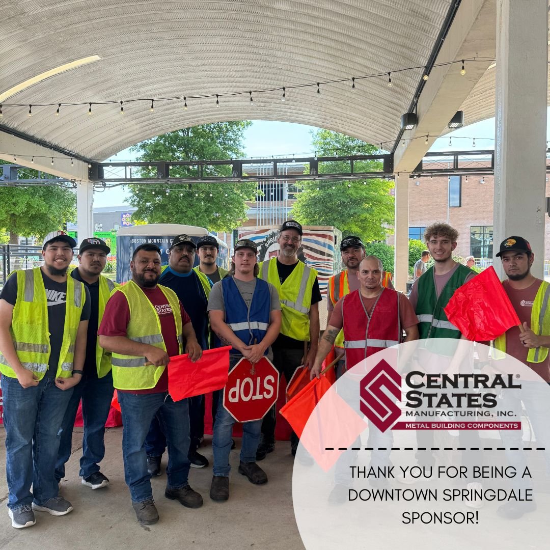 Shoutout to one of our awesome sponsors, Central States Manufacturing, for rolling up their sleeves and volunteering at the Natural State Criterium Series last night. 

Your support made the event a huge success! 🚴&zwj;♂️👏

 #downtownspringdale #sp