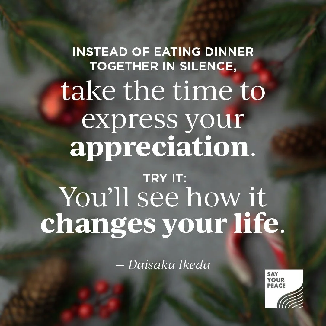 YOU SAID YOUR PEACE MEANING intelligence overview