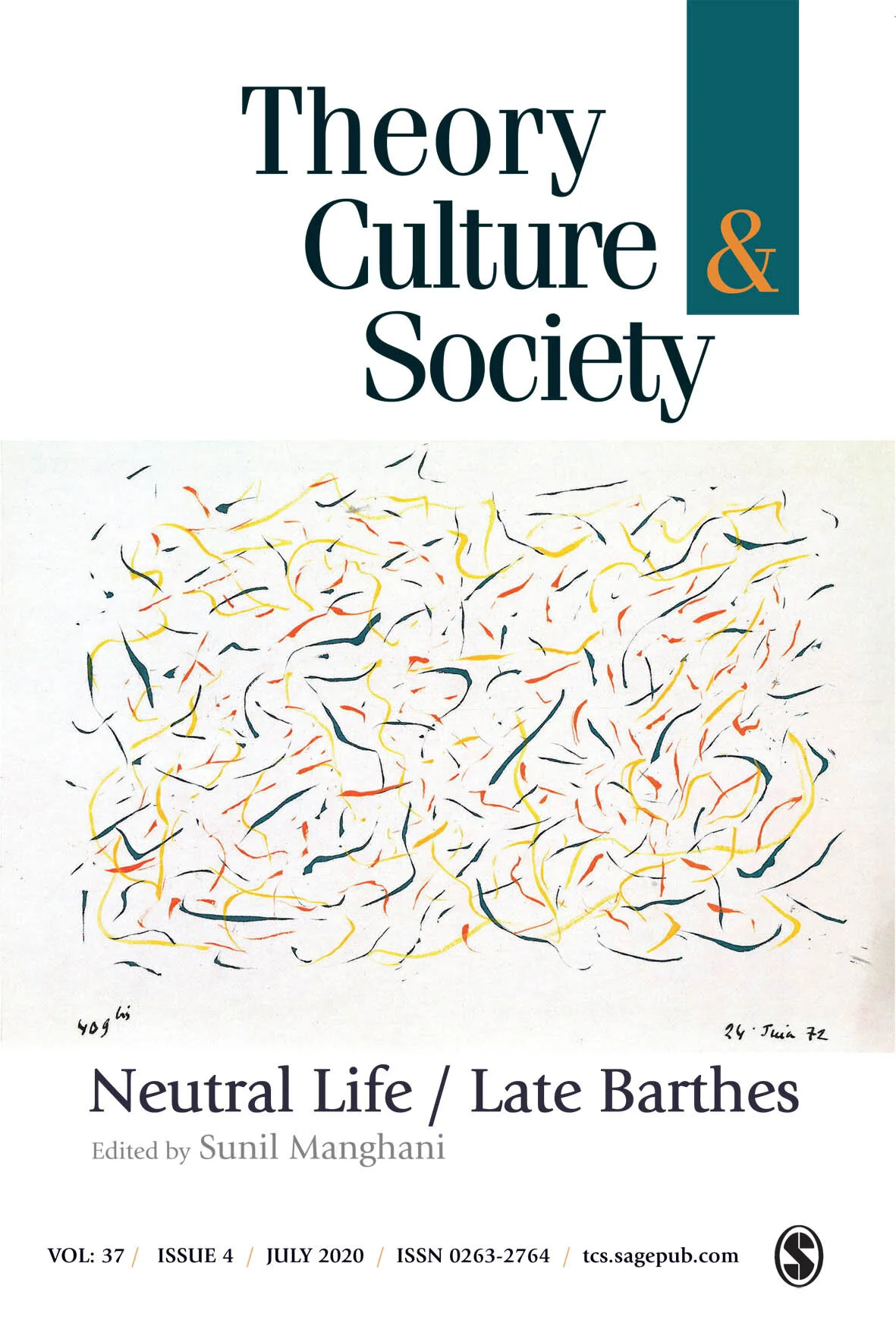 TCS Special Issue: Neutral Life / Late Barthes — Theory, Culture ...