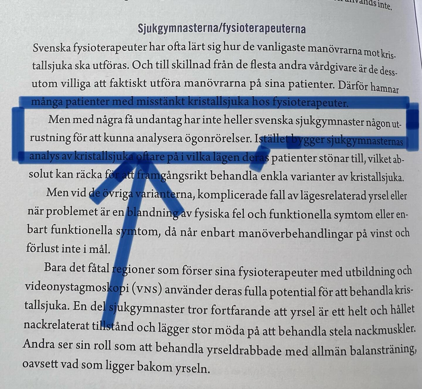 Otroligt kul att l&auml;sa om sin egen yrkeskategori ig&aring;r. Och framf&ouml;rallt att stolt 💪🏻 kunna s&auml;ga att jag &auml;r en av de f&aring; fysioterapeuter i prim&auml;rv&aring;rd som erbjuder just unders&ouml;kning med videofrenzel 🕶️ oc